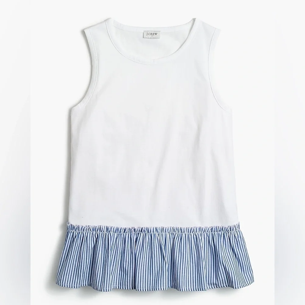J. Crew Woven-hem tank top - like new! - size S - Picture 2 of 8